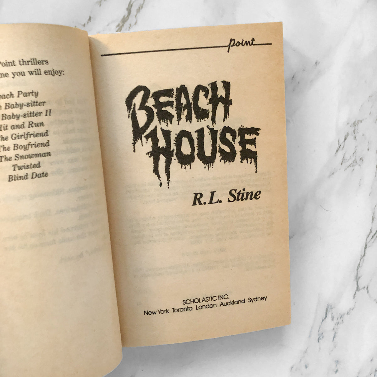 Beach House by R.L. Stine [1992 PAPERBACK] - Bookshop Apocalypse