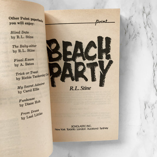 Beach Party by R.L. Stine [1990 PAPERBACK] - Bookshop Apocalypse
