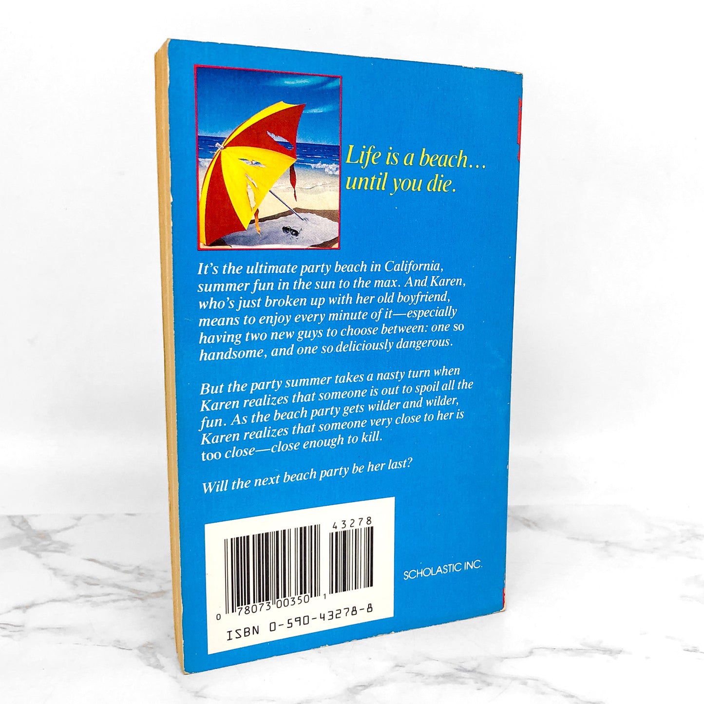 Beach Party by R.L. Stine [1990 PAPERBACK] Point Horror #18