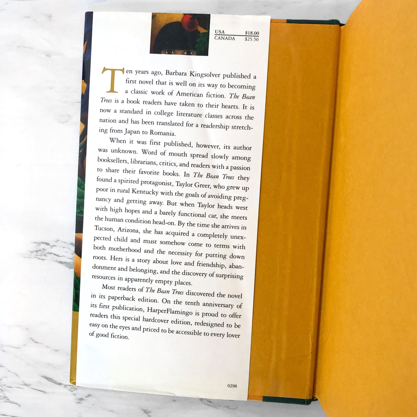 The Bean Trees by Barbara Kingsolver [10th ANNIVERSARY HARDCOVER / 1998]