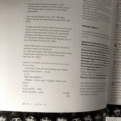 A Hard Day's Write: The Stories Behind Every Beatles Song by Steve Turner [IT! THIRD EDITION / 2005]