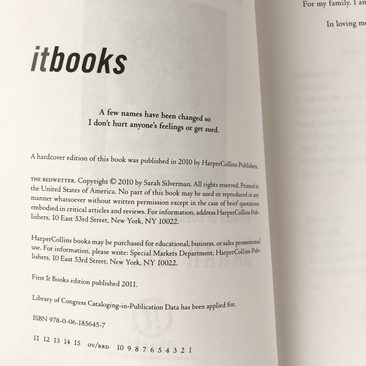 The Bedwetter: Stories of Courage, Redemption, and Pee by Sarah Silverman [TRADE PAPERBACK] - Bookshop Apocalypse