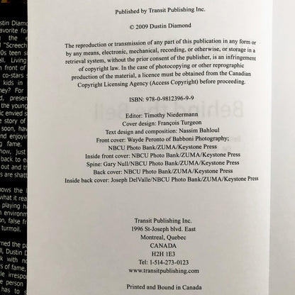 Behind the Bell by Dustin Diamond [FIRST EDITION / 2009]