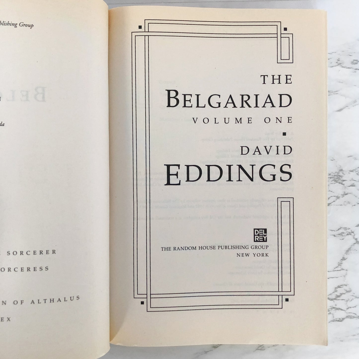 The Belgariad Volume I: Books #1-3 by Dave Eddings [TRADE PAPERBACK / 2002]
