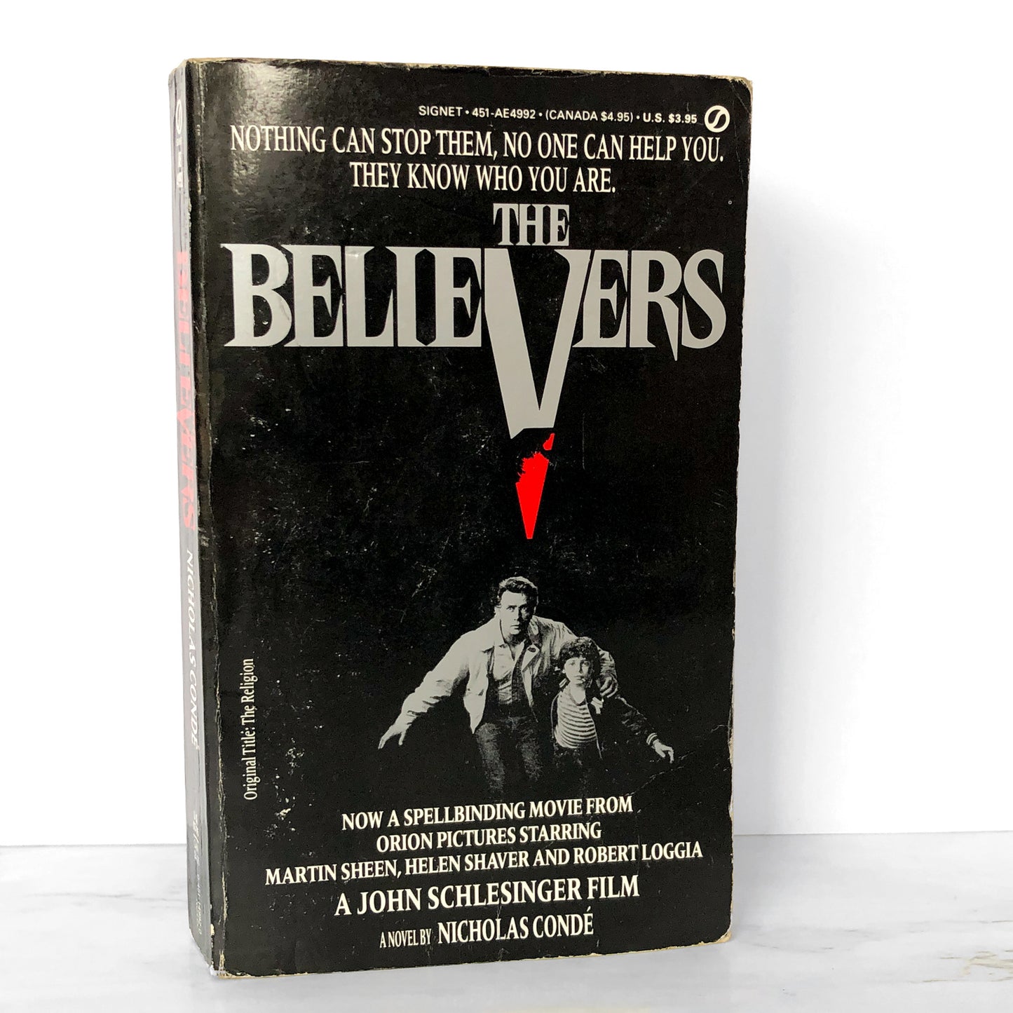 The Believers [aka The Religion] by Nicholas Condé [1987 MOVIE TIE-IN PAPERBACK]