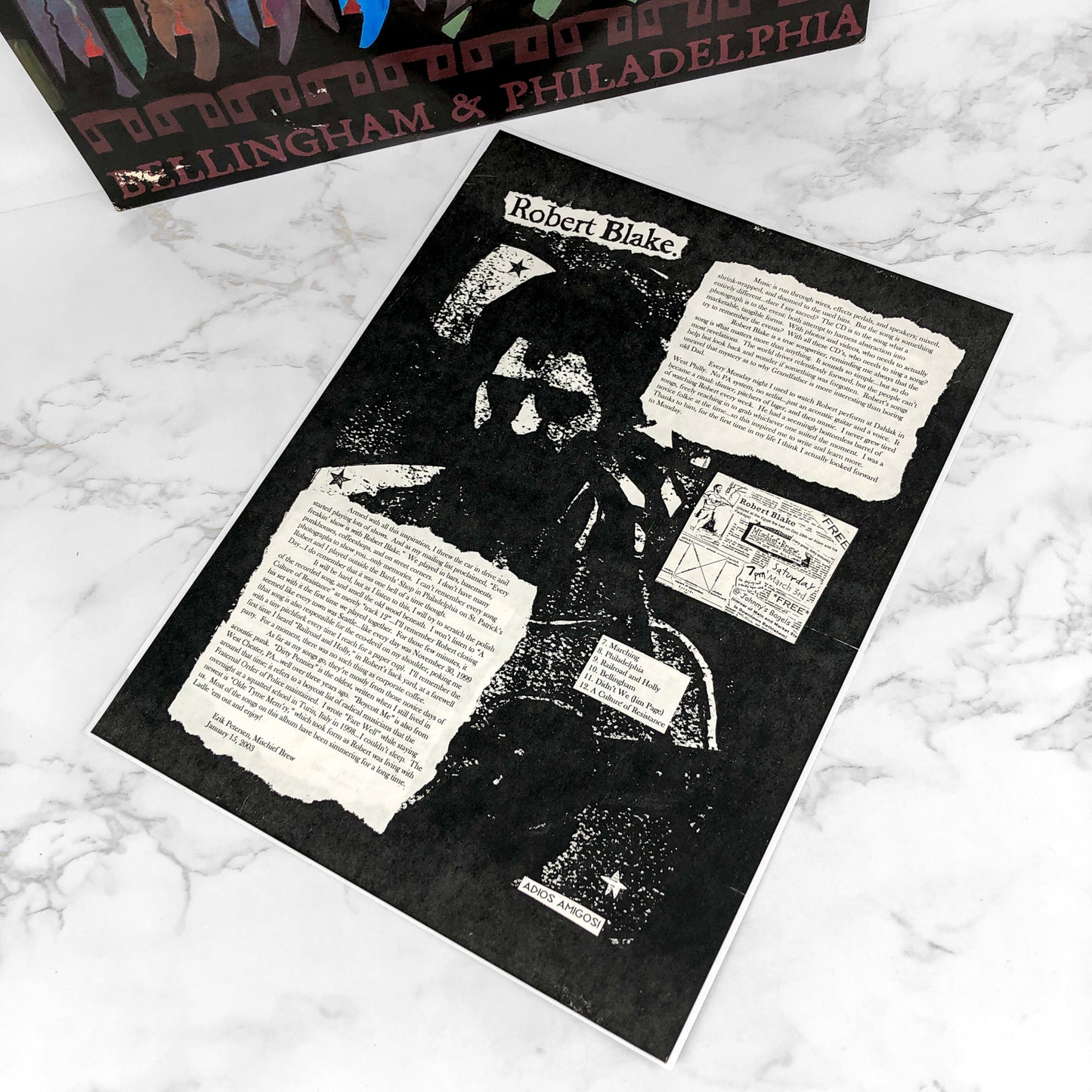 Erik Petersen [Mischief Brew] / Robert Blake – Bellingham & Philadelphia SPLIT [VINYL LP] 2003 • Art of the Underground