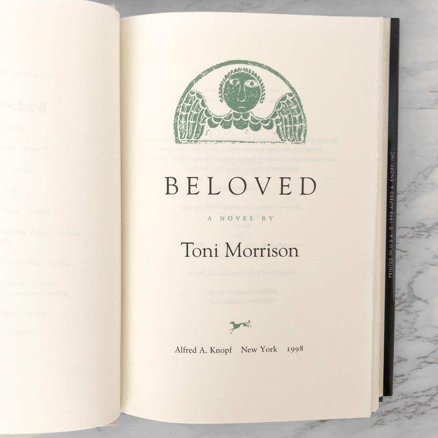 Beloved by Toni Morrison [FIRST GIFT EDITION] 1998 Hardcover
