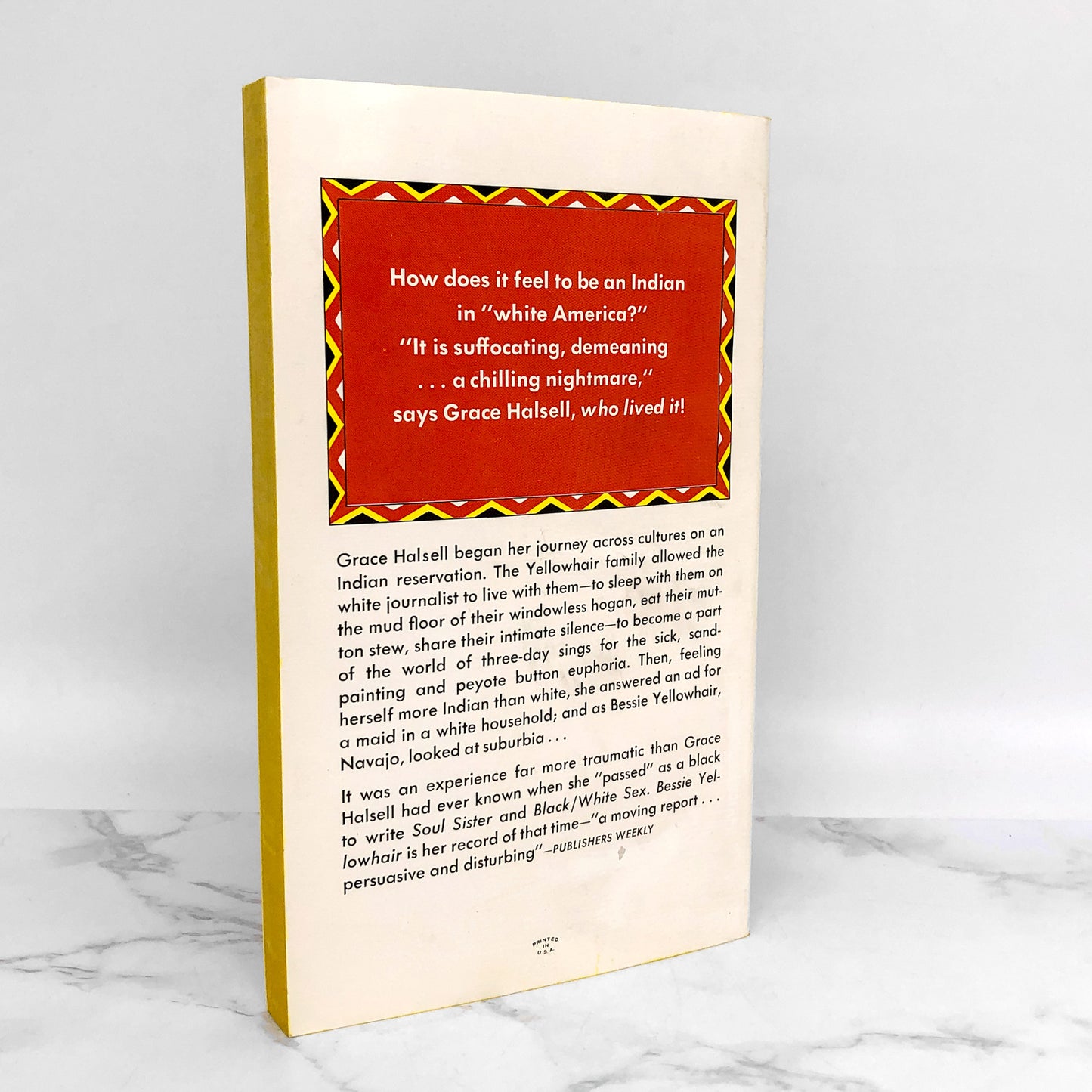 Bessie Yellowhair by Grace Halsell [FIRST EDITION PAPERBACK] 1974