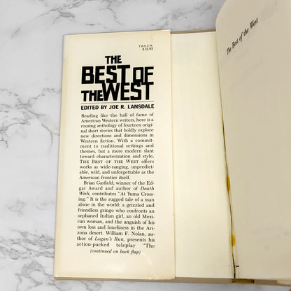 Best of the West: An Anthology of Western Writing by Joe R. Lansdale [FIRST EDITION] 1986
