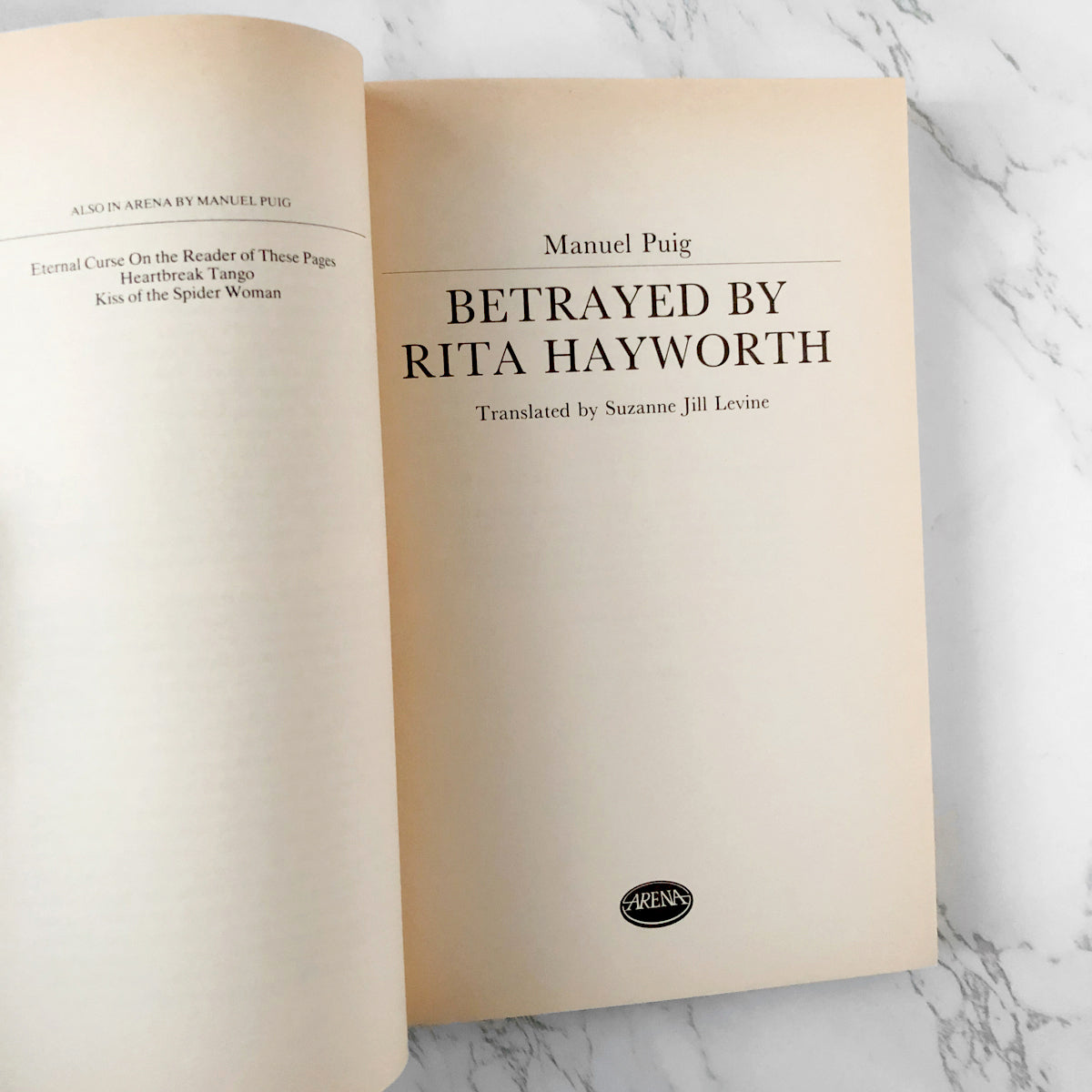 Betrayed by Rita Hayworth by Manuel Puig [U.K. TRADE PAPERBACK]