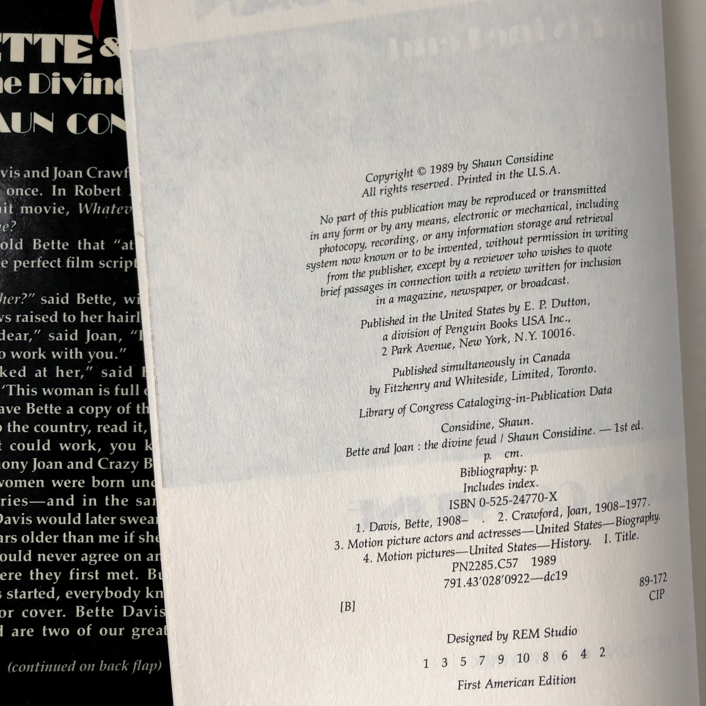 Bette & Joan: The Divine Feud by Shaun Considine [FIRST EDITION] - Bookshop Apocalypse