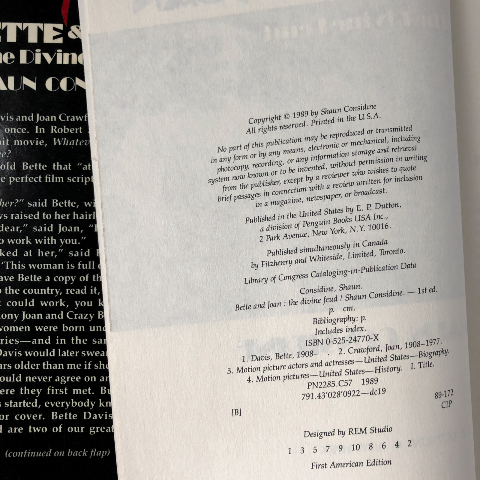 Bette & Joan: The Divine Feud by Shaun Considine [FIRST EDITION] - Bookshop Apocalypse
