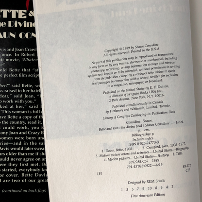 Bette & Joan: The Divine Feud by Shaun Considine [FIRST EDITION] - Bookshop Apocalypse