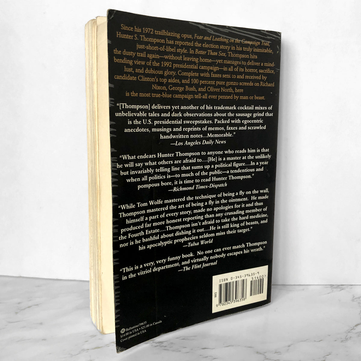 Better Than Sex: Confessions of a Political Junkie by Hunter S. Thompson [TRADE PAPERBACK] - Bookshop Apocalypse