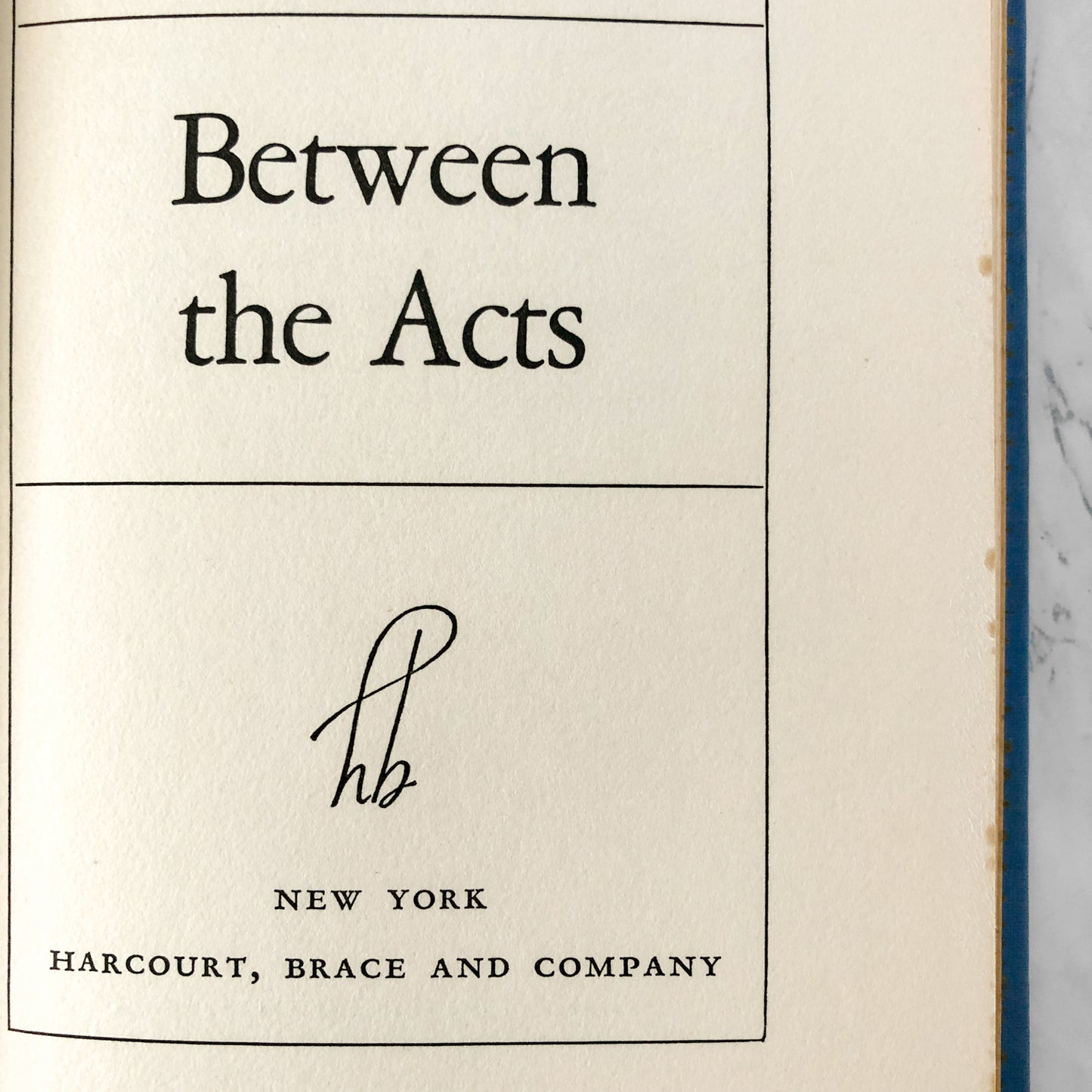 Between the Acts by Virginia Woolf [U.S. FIRST EDITION / FIRST PRINTING] 1941