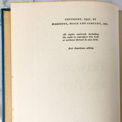 Between the Acts by Virginia Woolf [U.S. FIRST EDITION / FIRST PRINTING] 1941