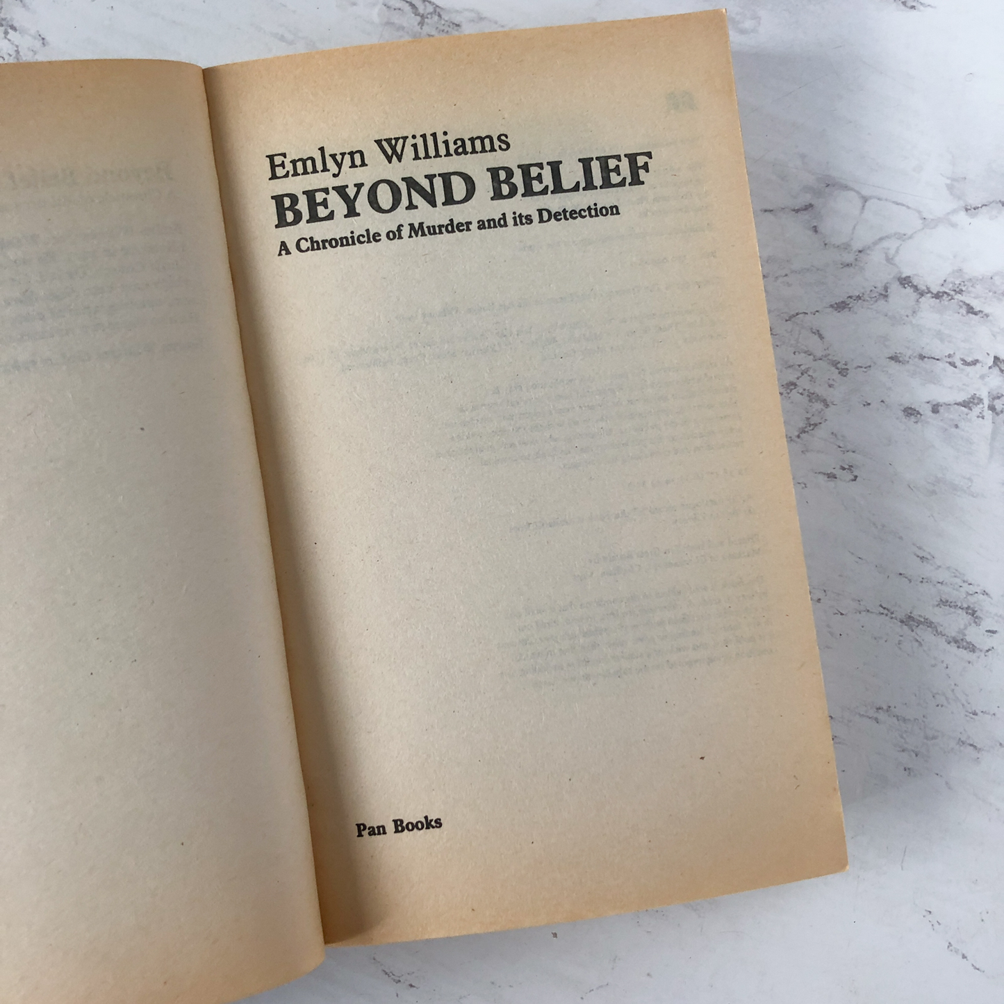 Beyond Belief:  The Moors Murderers by Emlyn Williams [1968 UK PAPERBACK] - Bookshop Apocalypse