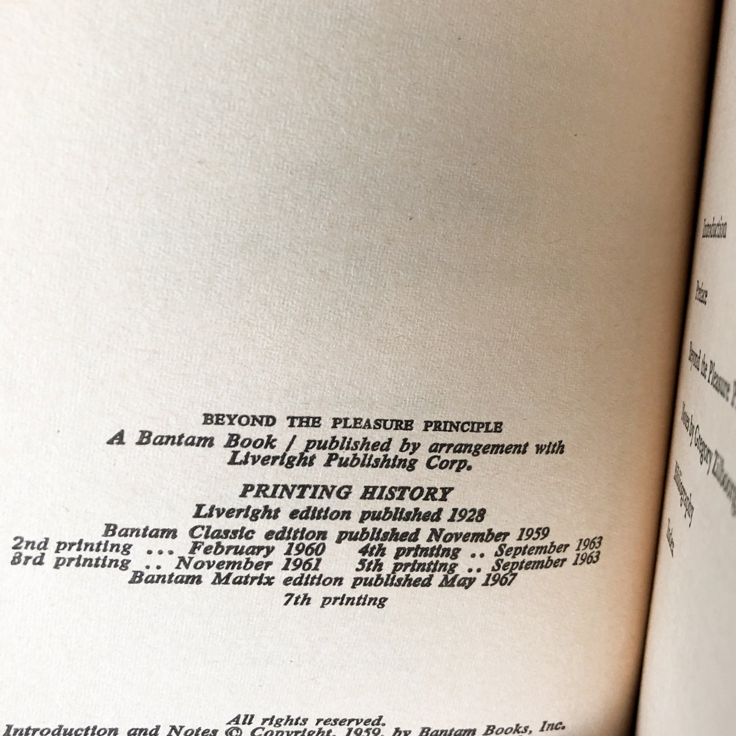 Beyond the Pleasure Principle by Sigmund Freud [1967 PAPERBACK] - Bookshop Apocalypse