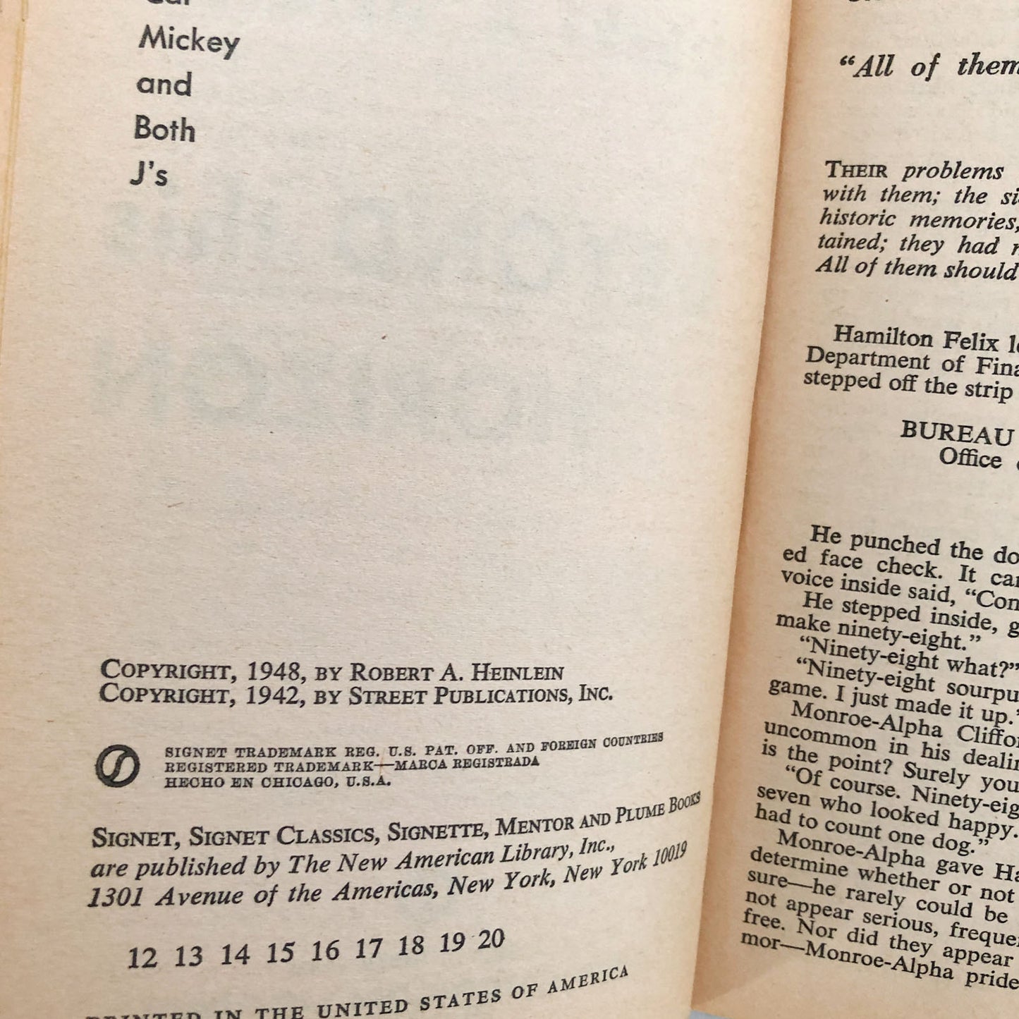 Beyond This Horizon by Robert A. Heinlein [1970 PAPERBACK] • Signet