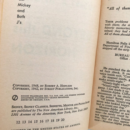 Beyond This Horizon by Robert A. Heinlein [1970 PAPERBACK] • Signet