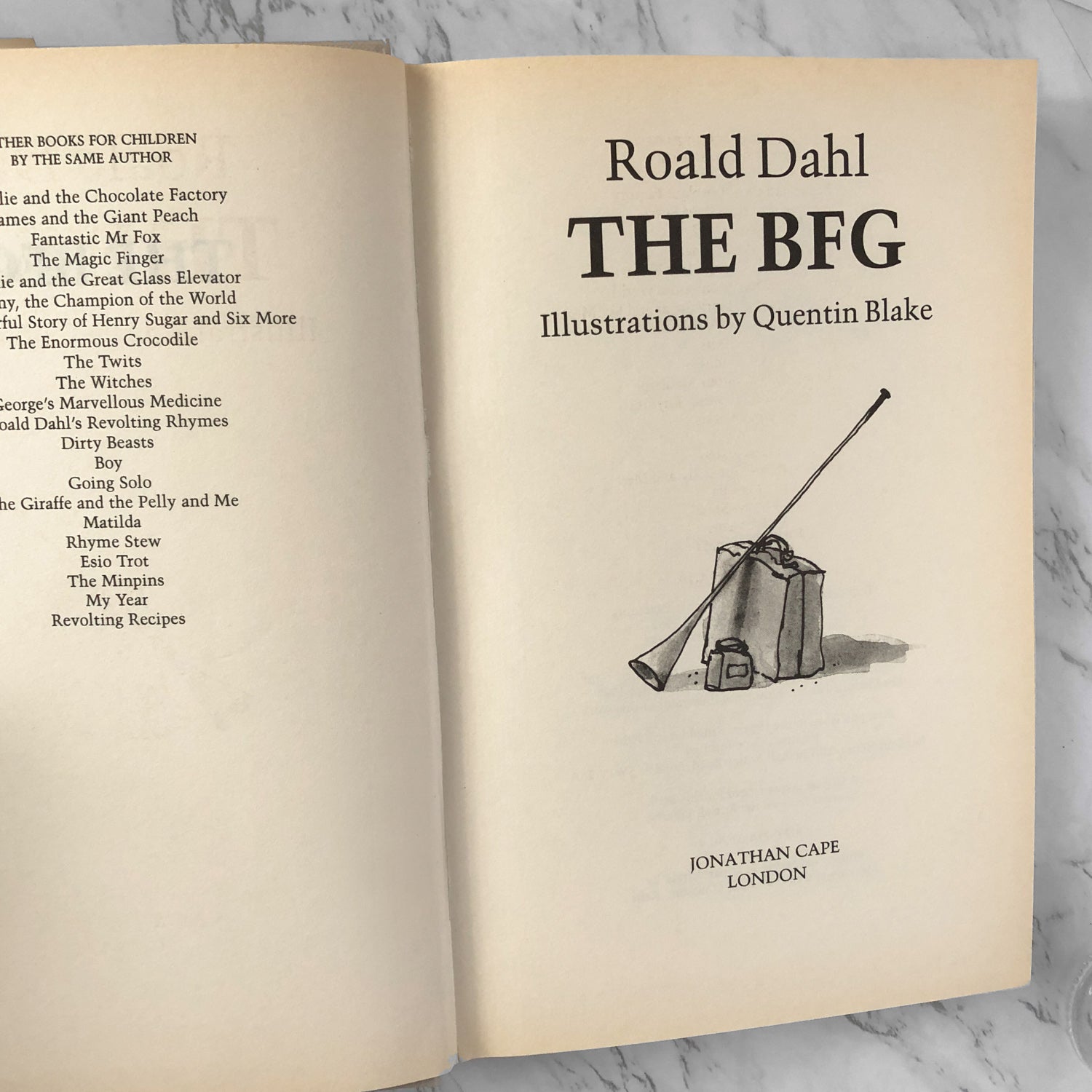 The BFG by Roald Dahl [U.K. FIRST EDITION / 1987] - Bookshop Apocalypse
