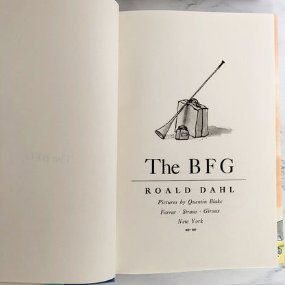 The BFG by Roald Dahl [U.S. FIRST EDITION / 1982]