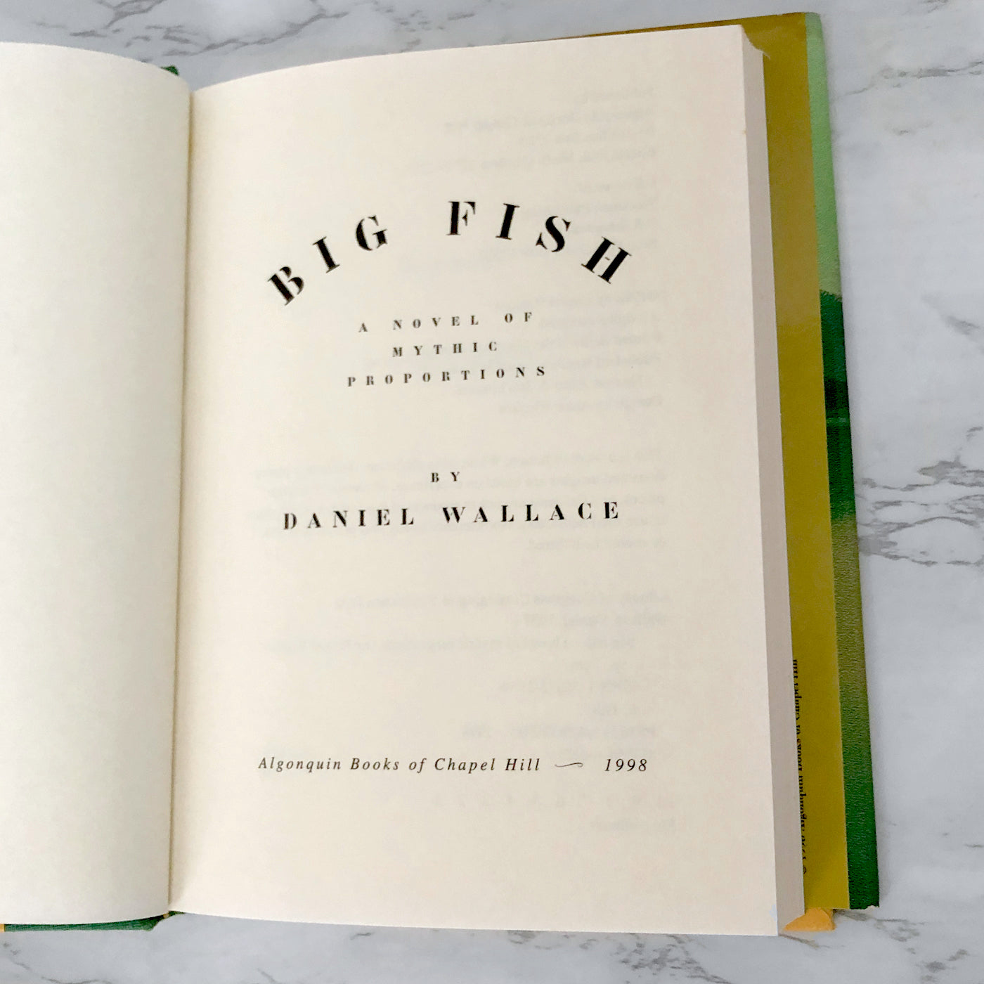 Big Fish by Daniel Wallace [FIRST EDITION / FIRST PRINTING]