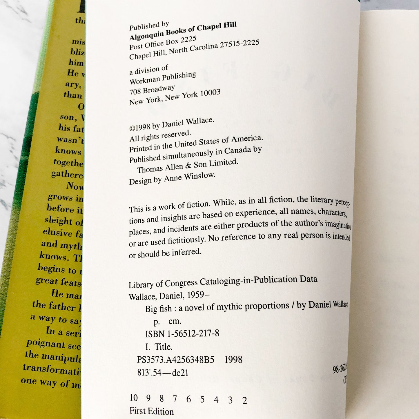 Big Fish by Daniel Wallace [FIRST EDITION / 1998]