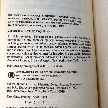 Bitter Blood: A True Story of Southern Family Pride, Madness and Multiple Murder by Jerry Bledsoe [1989 PAPERBACK]
