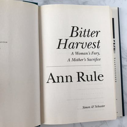 Bitter Harvest by Ann Rule [FIRST EDITION / FIRST PRINTING]