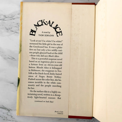 Black Alice by Thom Demijohn [FIRST BOOK CLUB EDITION / 1968]