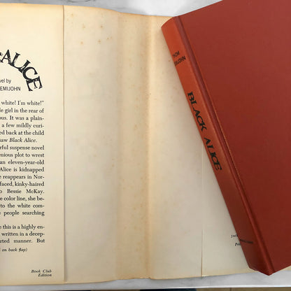 Black Alice by Thom Demijohn [FIRST BOOK CLUB EDITION / 1968]
