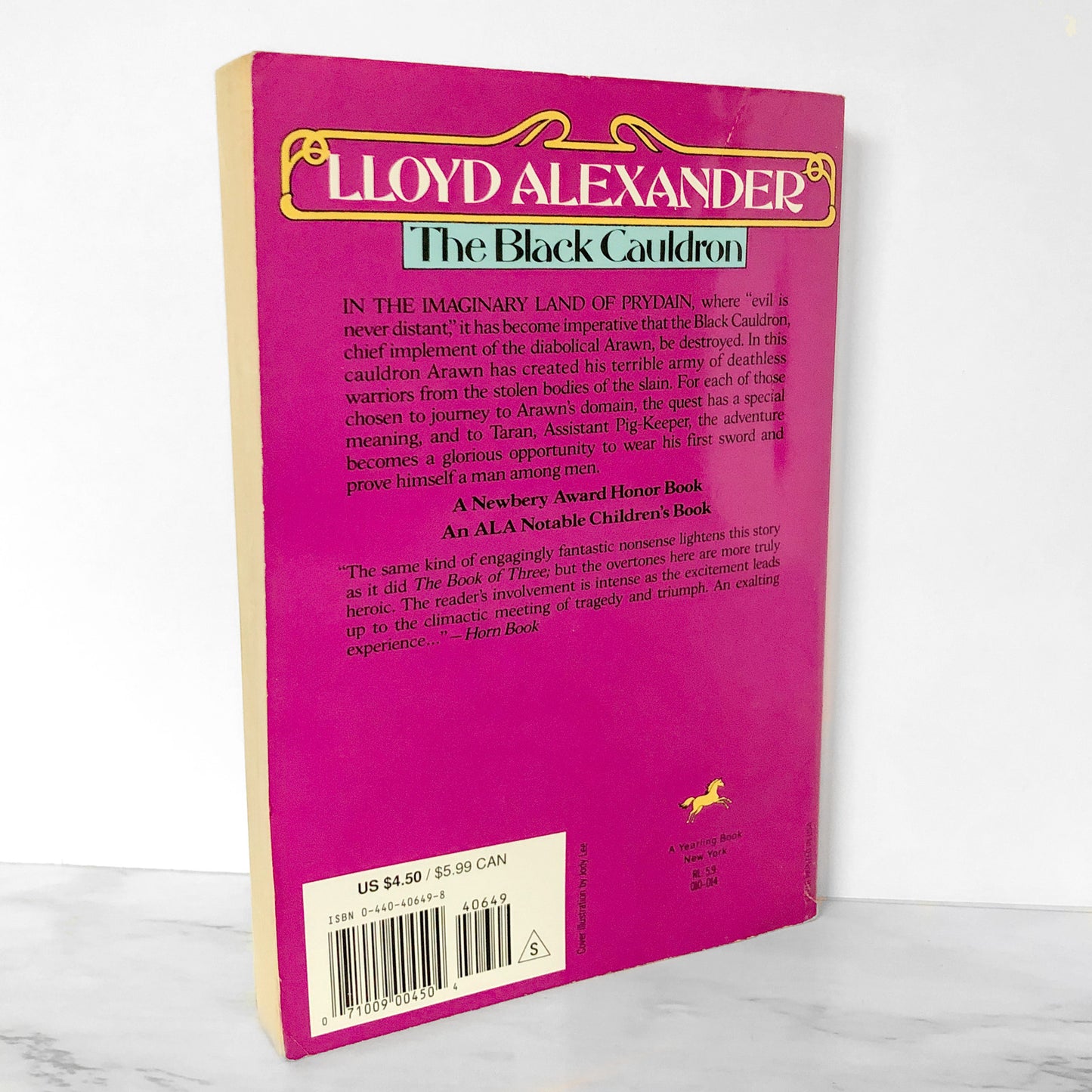 The Black Cauldron by Lloyd Alexander [TRADE PAPERBACK] 1990 • Dell-Yearling