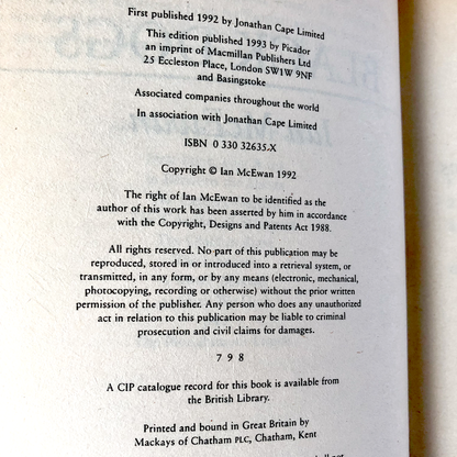 Black Dogs by Ian McEwan [1993 UK PAPERBACK] - Bookshop Apocalypse