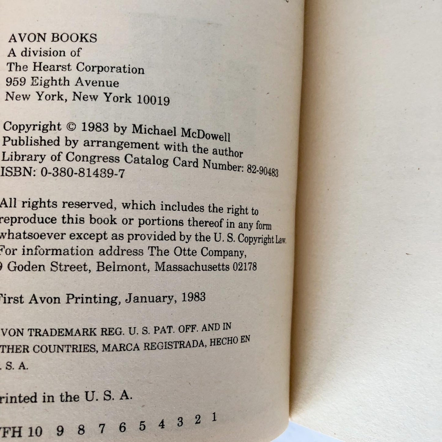 Blackwater I: The Flood by Michael McDowell [FIRST PRINTING / 1983]