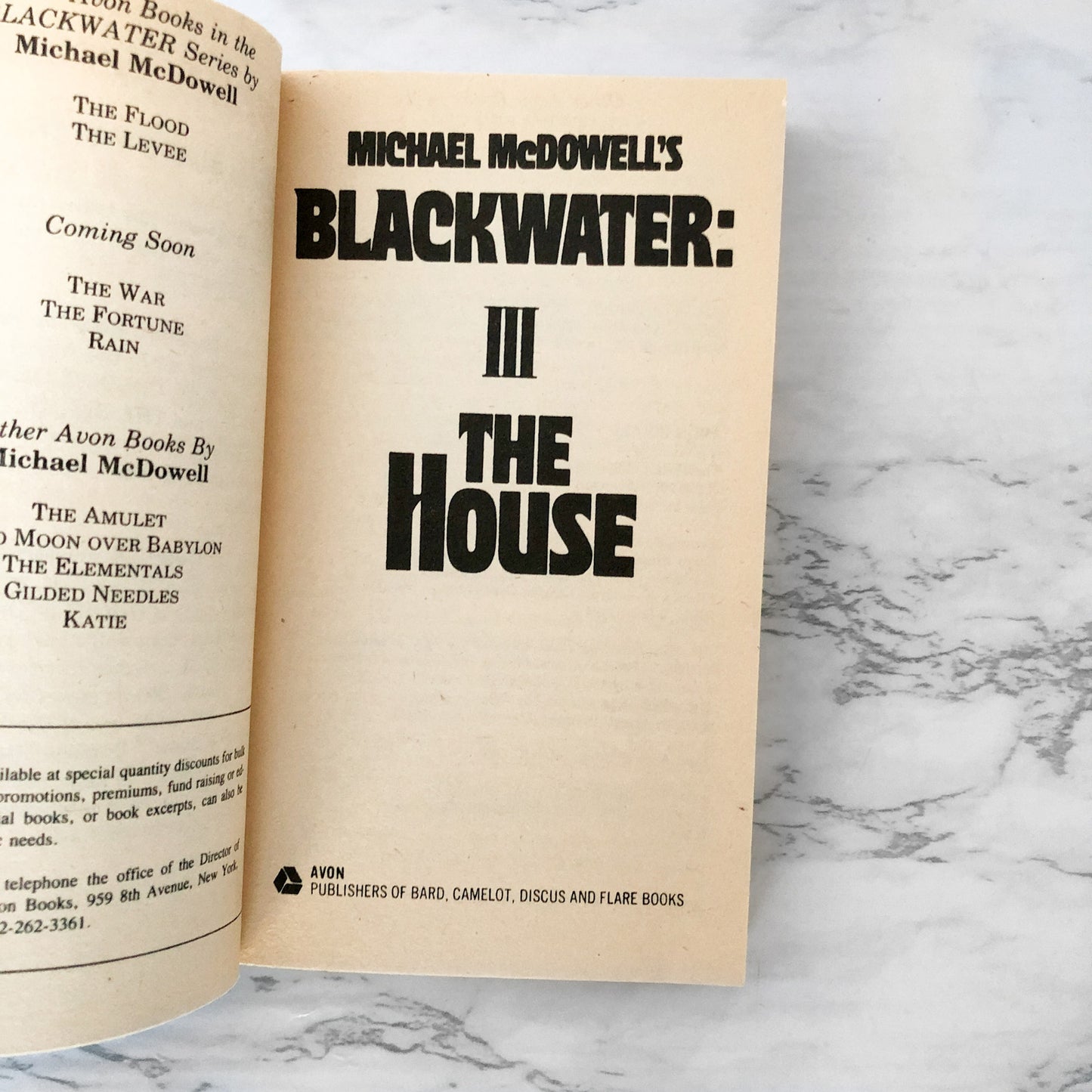 Blackwater III: The House by Michael McDowell [FIRST PRINTING / 1983]