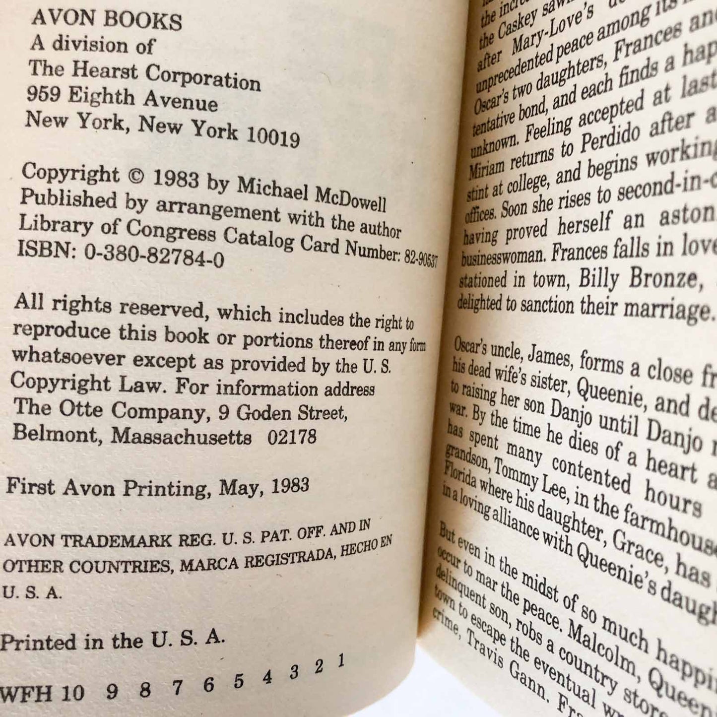 Blackwater V: The Fortune by Michael McDowell [FIRST PRINTING / 1983]