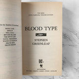 Blood Type by Stephen Greenleaf [1993 PAPERBACK] - Bookshop Apocalypse