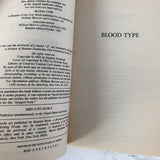 Blood Type by Stephen Greenleaf [1993 PAPERBACK] - Bookshop Apocalypse