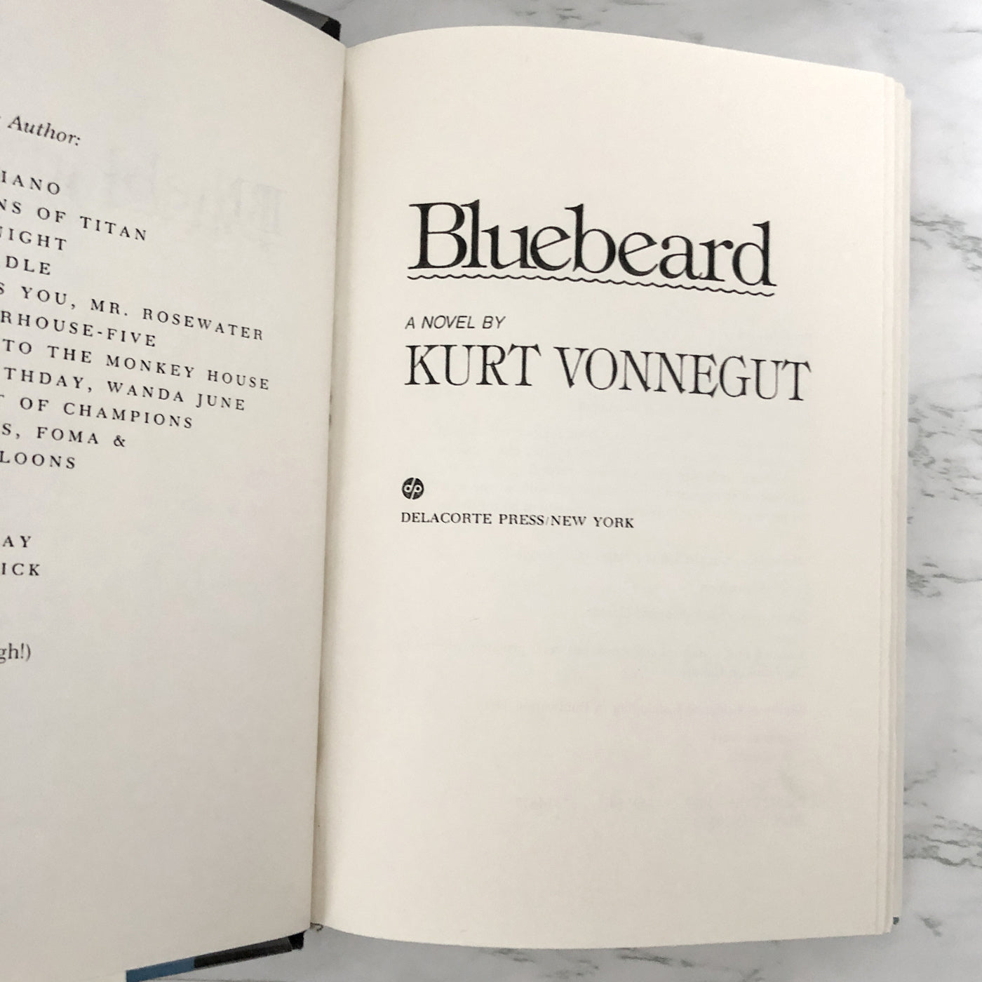 Bluebeard by Kurt Vonnegut [FIRST EDITION / FIRST PRINTING]