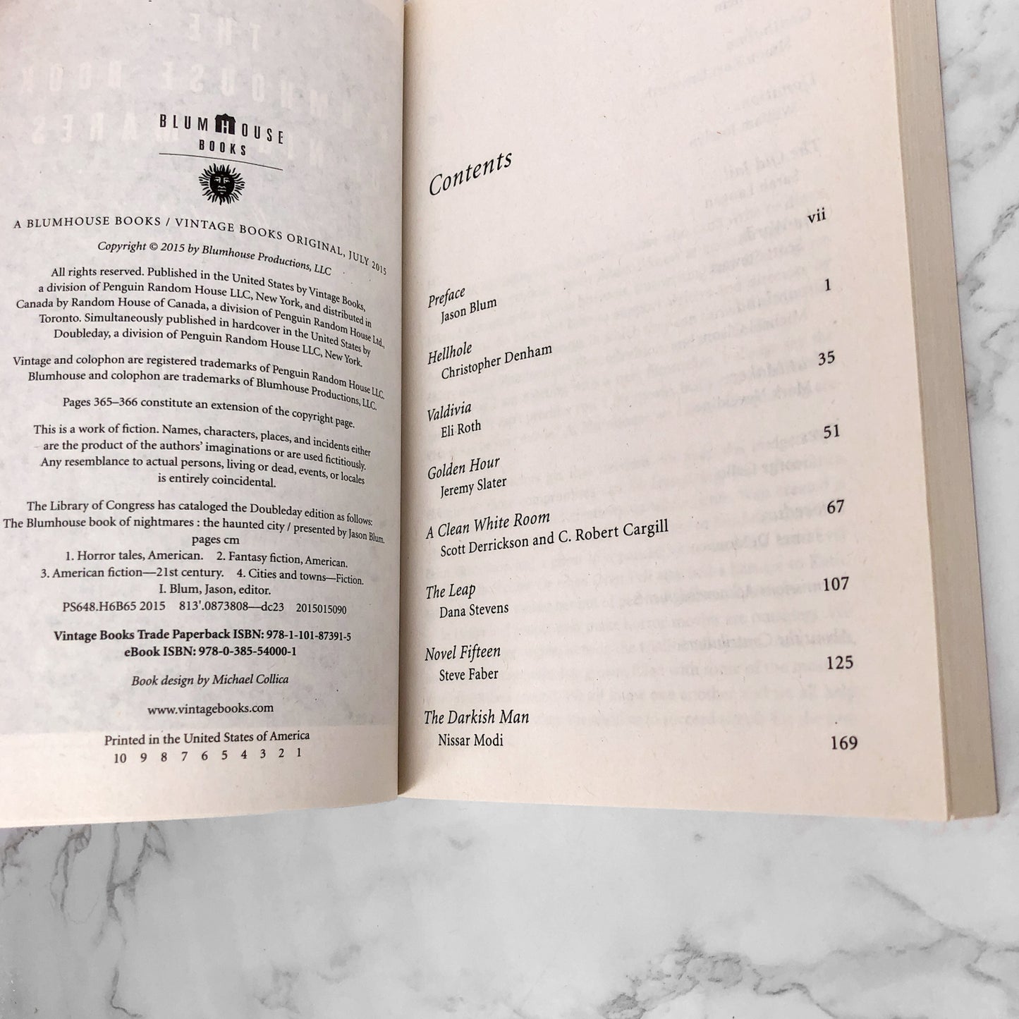 SIGNED! The Blumhouse Book of Nightmares: The Haunted City presented by Jason Blum [FIRST EDITION PAPERBACK] 2015