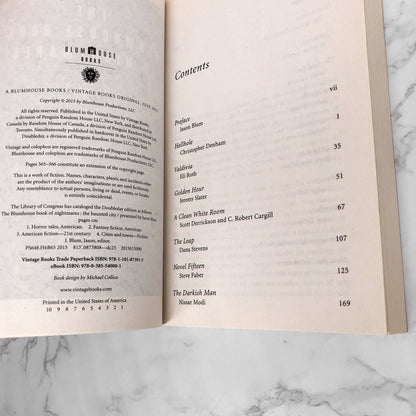 SIGNED! The Blumhouse Book of Nightmares: The Haunted City presented by Jason Blum [FIRST EDITION PAPERBACK] 2015