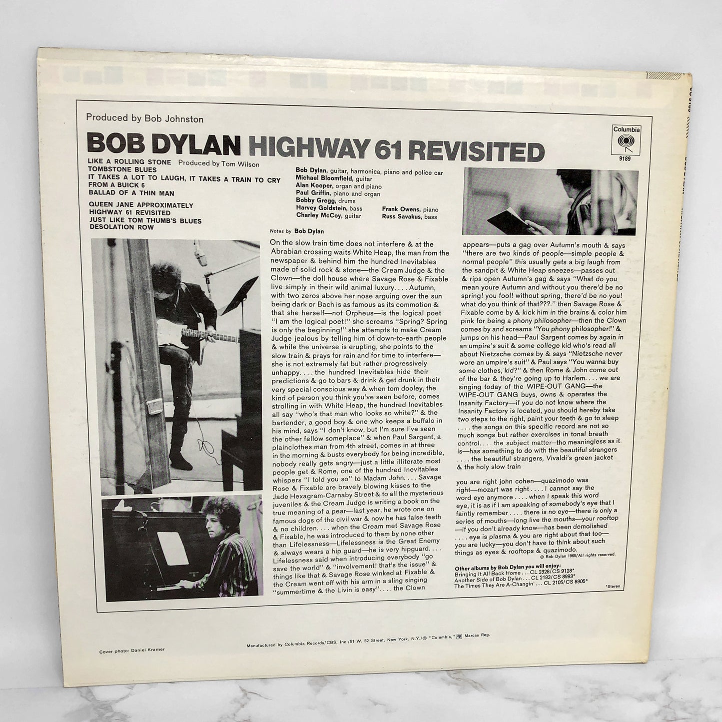 Bob Dylan - Highway 61 Revisited [VINYL LP] 1988 Re-issue • Columbia