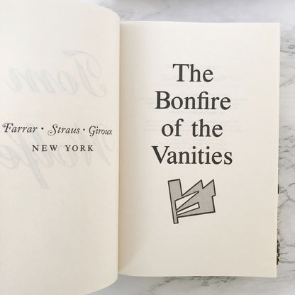 The Bonfire of the Vanities by Tom Wolfe [1987 HARDCOVER] • Farrar Straus Giroux