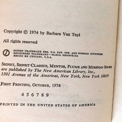 Bonnie and the Haunted Farm by Barbara Van Tuyl [1974 PAPERBACK]