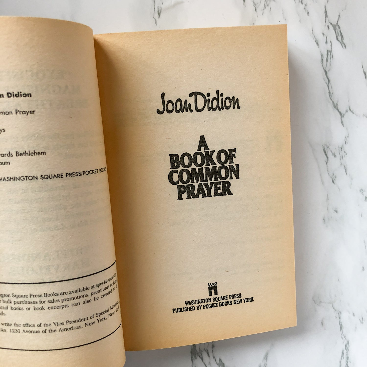 A Book of Common Prayer by Joan Didion [1978 PAPERBACK] - Bookshop Apocalypse