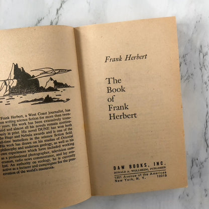 The Book of Frank Herbert [1973 PAPERBACK]