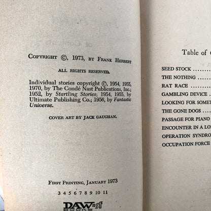 The Book of Frank Herbert [1973 PAPERBACK]