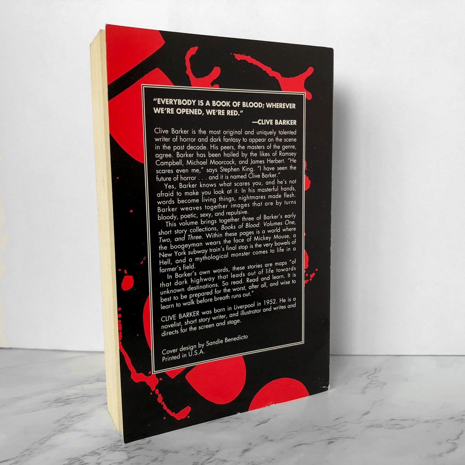 Clive Barker's Books of Blood Volumes I-III [1992 TRADE PAPERBACK] - Bookshop Apocalypse