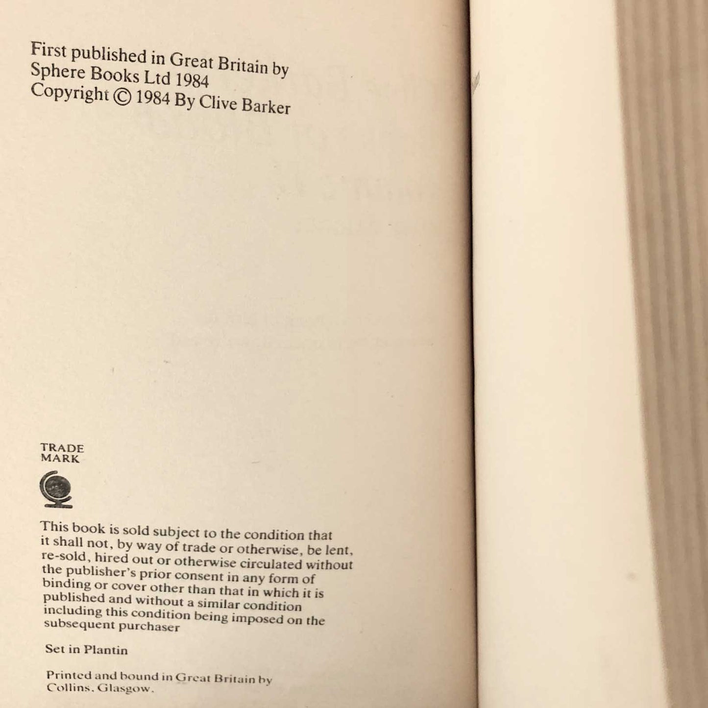 Clive Barker's Books of Blood - Volume II [FIRST EDITION / 2nd STATE] Sphere U.K. / 1984